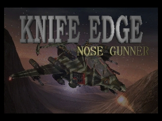 Knife Edge - Nose Gunner (Europe) Title Screen